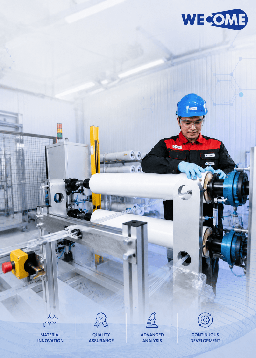 RO membrane research and development laboratory and technical testing image, PNG R&D visual