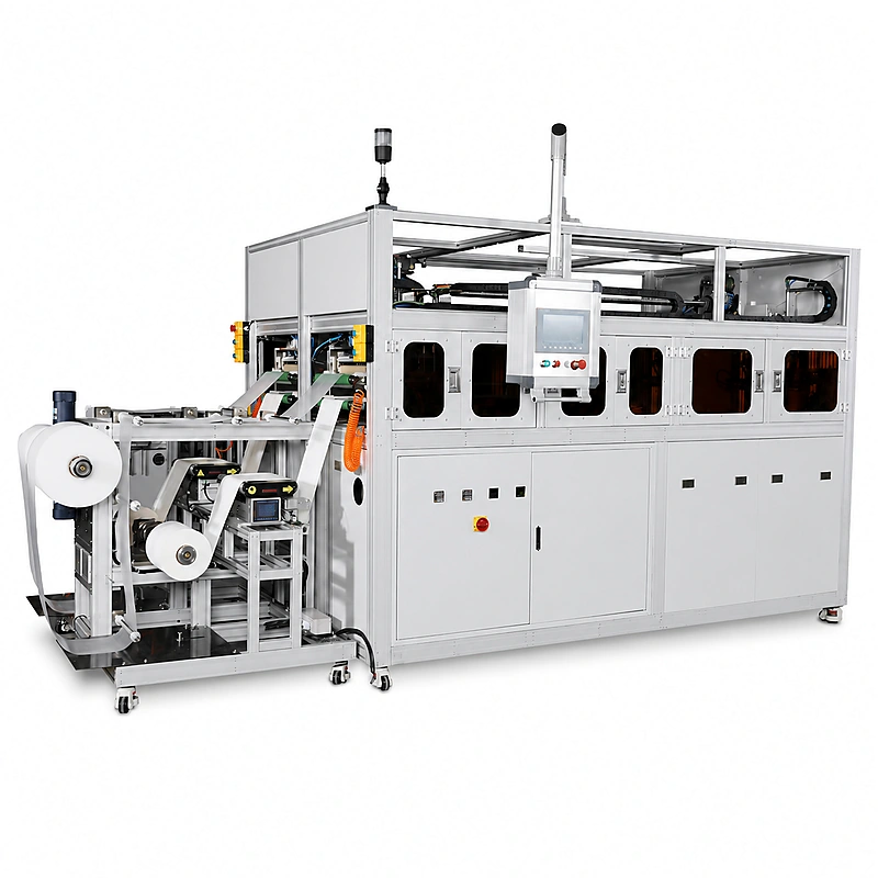 Household RO membrane sheet cutting and folding machine