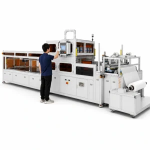 permeate carrier cutting welding machine operator control