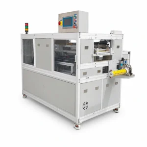 ro membrane sheet cutting folding machine control side view