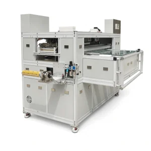 ro membrane sheet cutting folding machine rear view