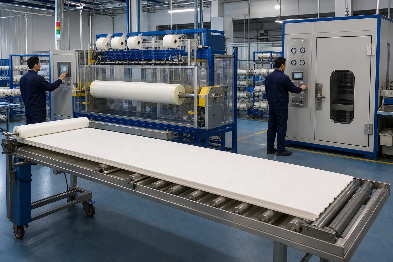 8040 seawater RO membrane element rolling and FRP winding line