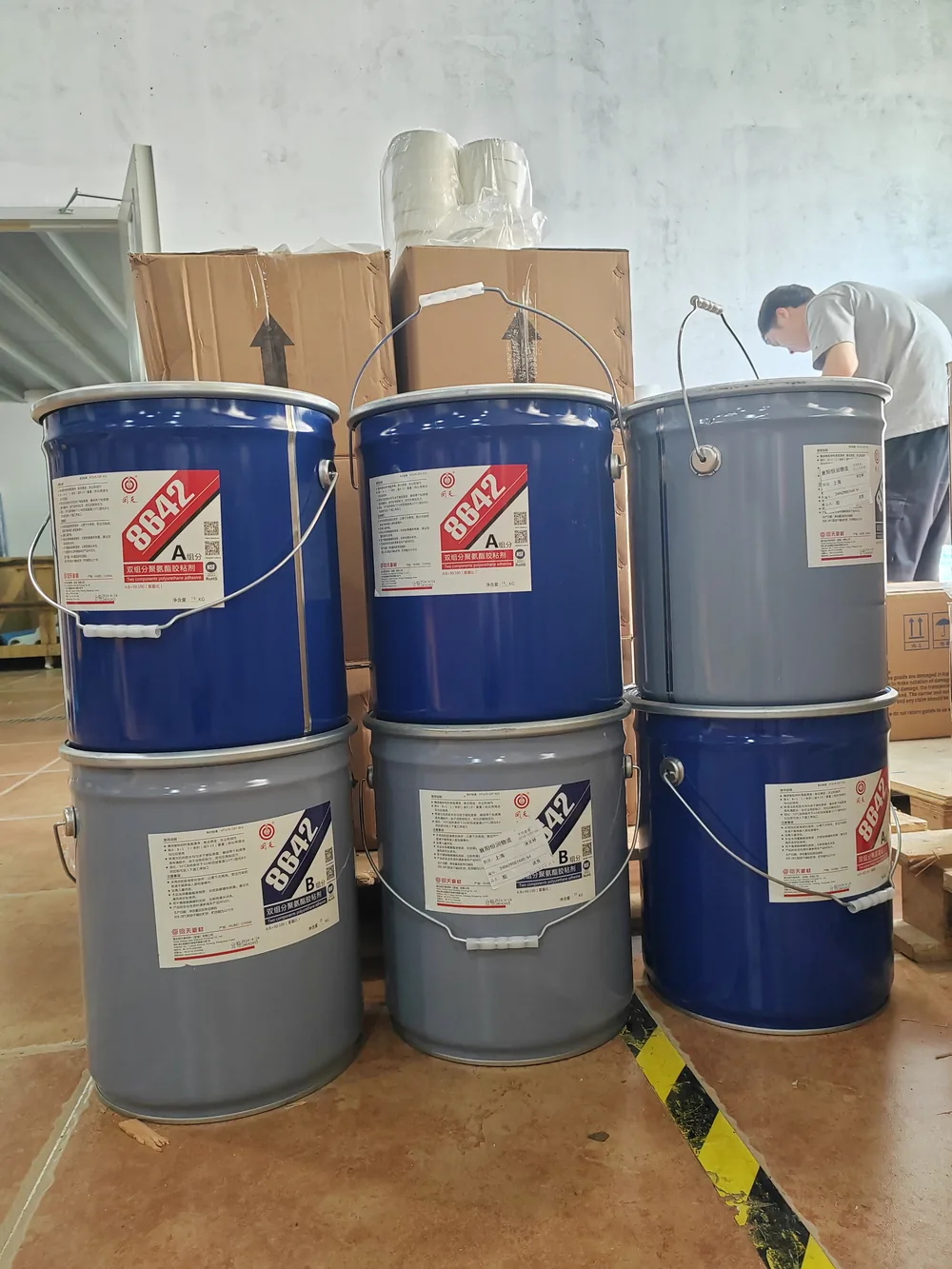 Epoxy and PU adhesive stock for high-pressure RO element production at the WECOME plant