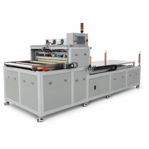 industrial permeate carrier cutting welding machine front view