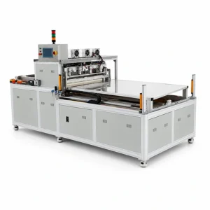 industrial permeate carrier ultrasonic welding machine rear view