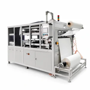 ro membrane sheet feed spacer cutting folding machine angle view