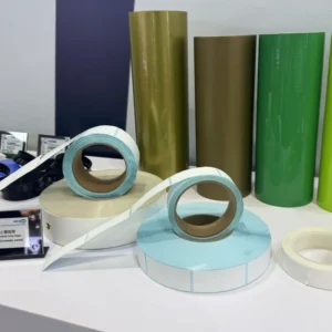 wecome center tube end tape product display