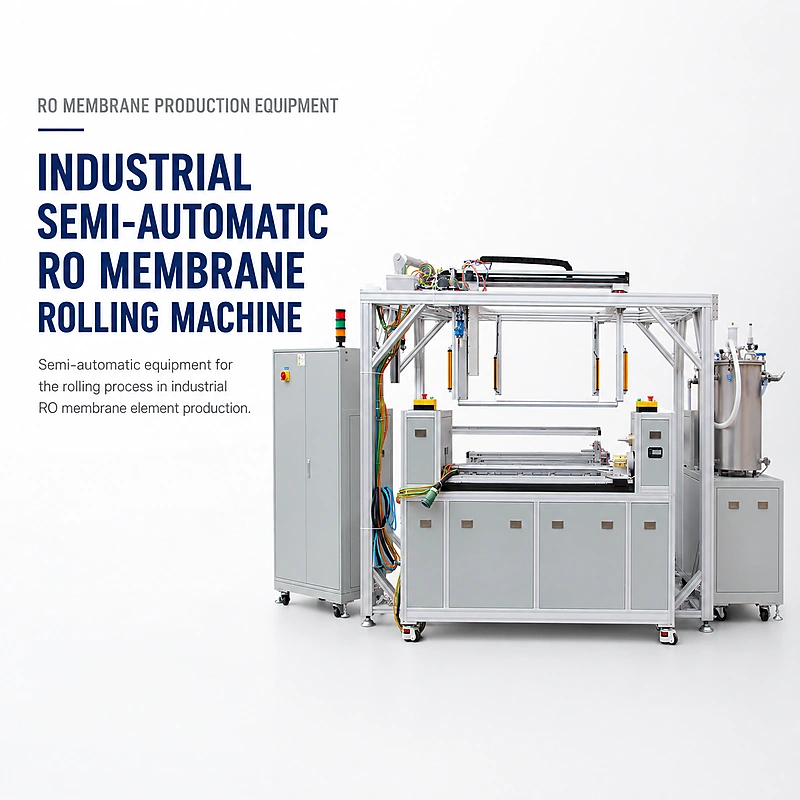 wecome industrial semi automatic ro membrane rolling machine featured