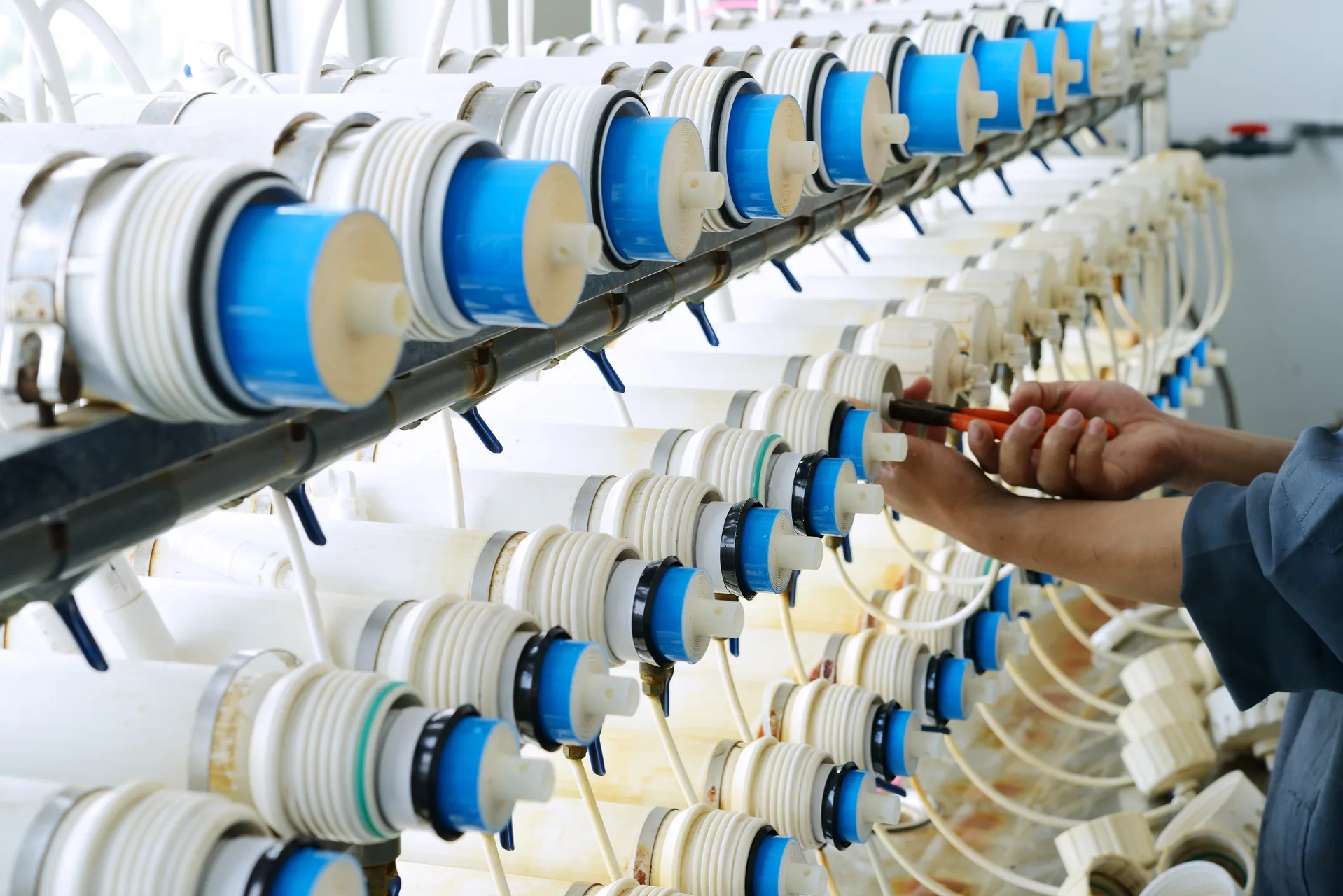 RO membrane element inspection and testing at the WECOME facility