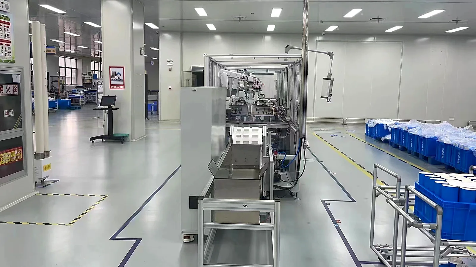 Automated RO membrane finishing line prepared for installation and production ramp-up