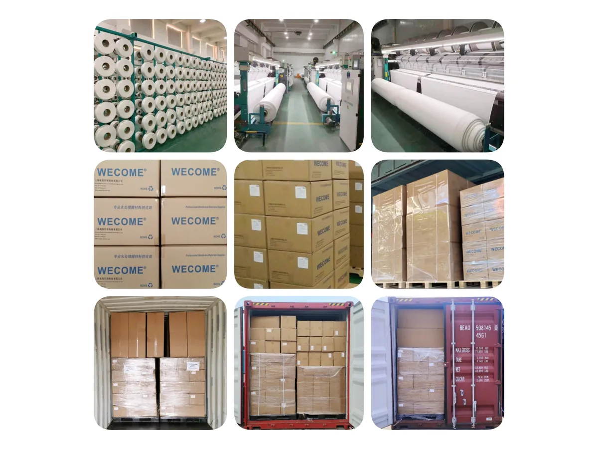 Export packaging for RO membrane materials and production equipment