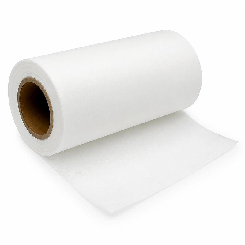 RO membrane permeate carrier fabric roll with material unwound