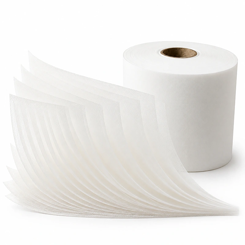 RO membrane permeate carrier fabric sheets and roll