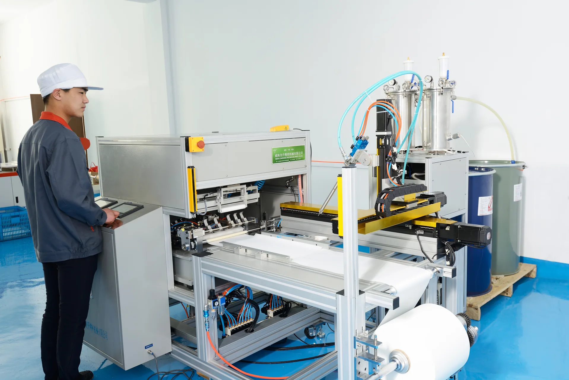 Precision RO membrane element rolling at the WECOME production facility