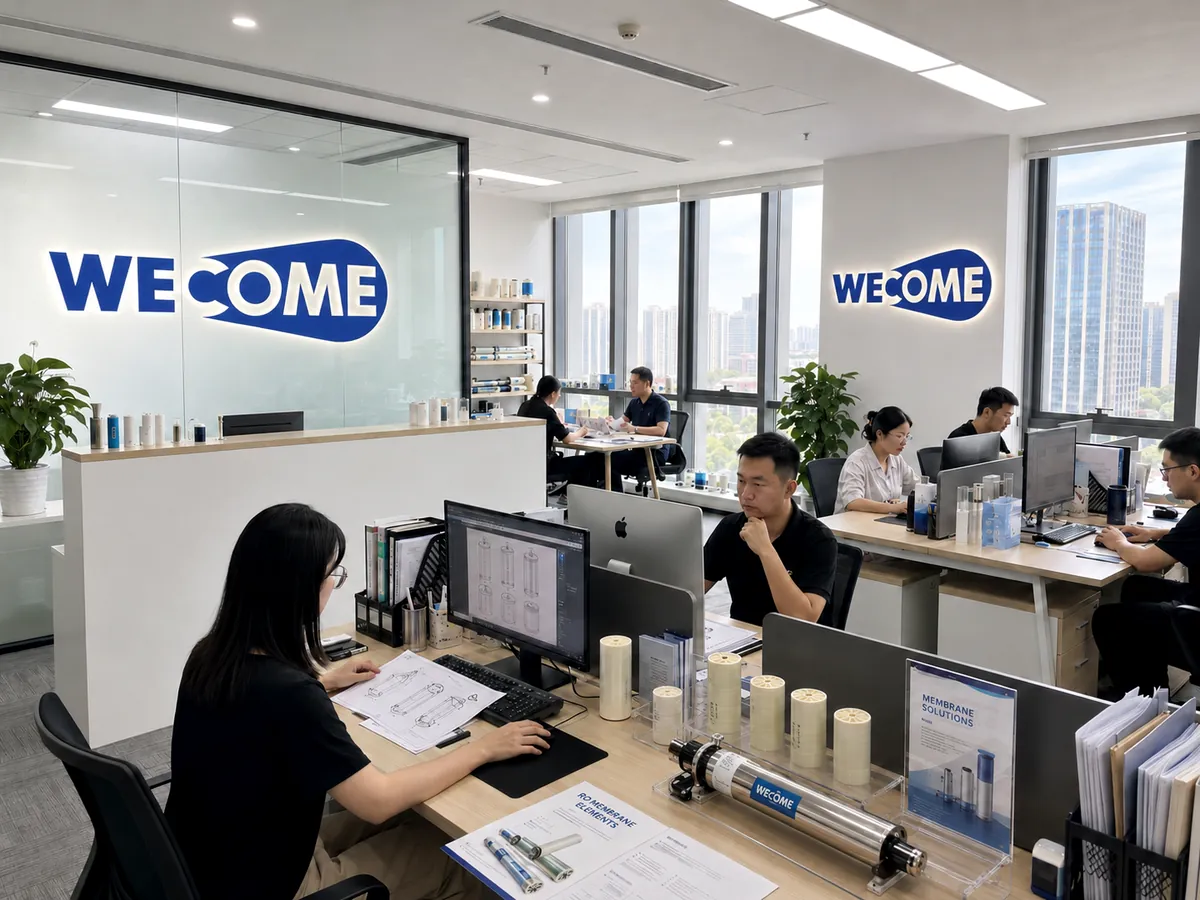 WECOME RO membrane materials team at the Shanghai office