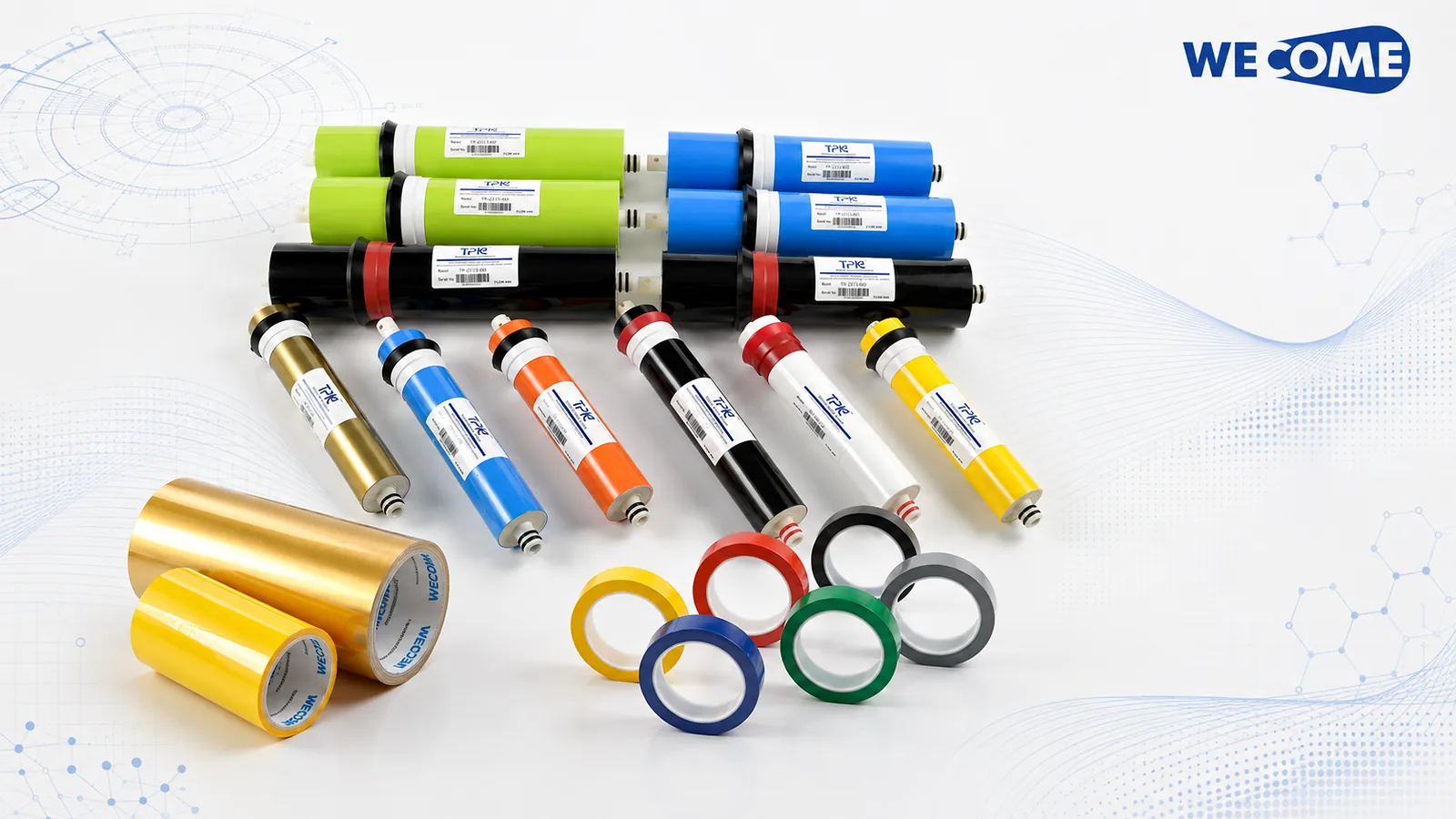 Custom branded RO membrane elements for OEM and private-label production