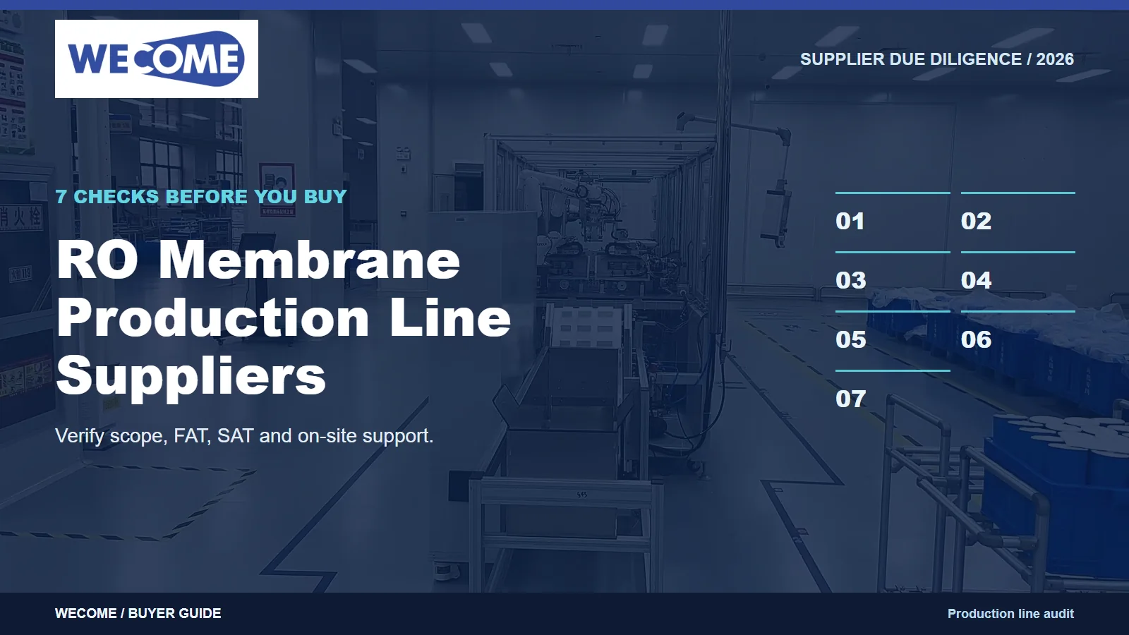 ro membrane production line supplier