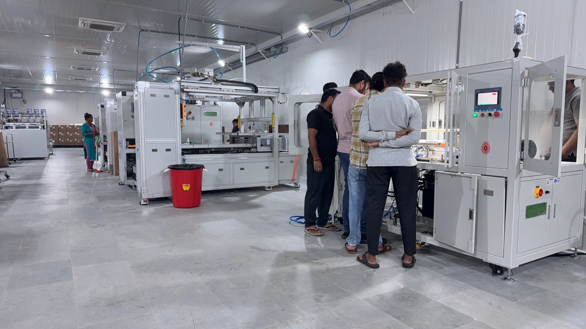 Payas RO membrane production equipment and project personnel in India