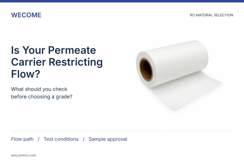 permeate carrier selection cover